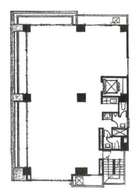 ホワイトビルの基準階図面