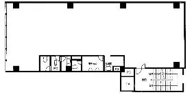 新倉ビルの基準階図面