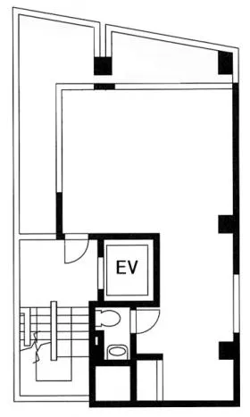 共同計画市谷薬王寺ビルの基準階図面
