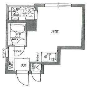 ライオンズマンション東銀座ビルの基準階図面