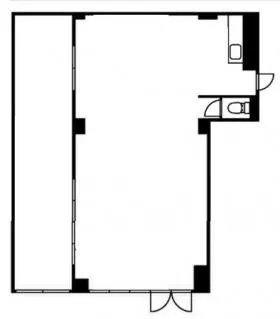 ベルクレール新宿ビルの基準階図面