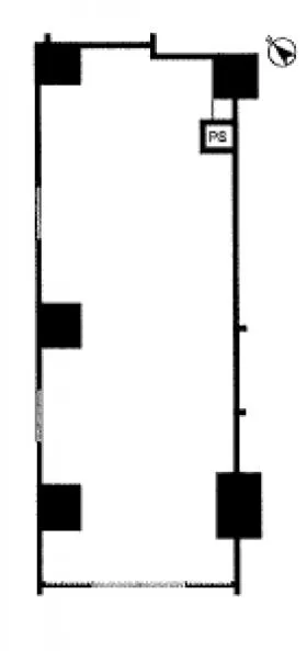 オープンレジデンシア品川ビルの基準階図面