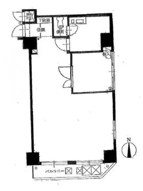 ロジマン御苑ビルの基準階図面