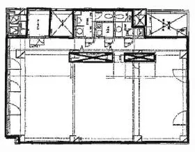 丸石新橋ビルの基準階図面
