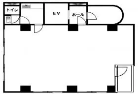 ダイアン西五反田(カスティーリオ・西)ビルの基準階図面