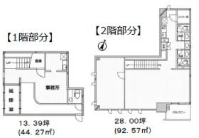 Due大宮ビルの基準階図面