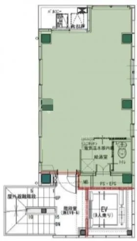 グランディール日本橋ビルの基準階図面