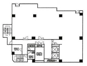 ワコーレ三軒茶屋64ビルの基準階図面