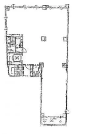仮称)築地2丁目ビルの基準階図面