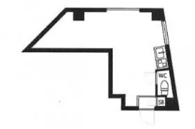 スターレジデンス広尾ビルの基準階図面