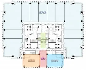丸の内ビルディングプレミアオフィスの基準階図面
