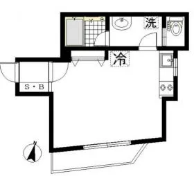グランデュオ松濤ビルの基準階図面