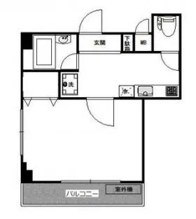 BLUTE渋谷ビルの基準階図面