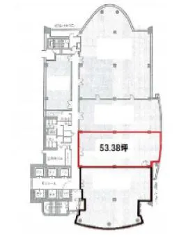 ナディアパークビジネスセンタービルの基準階図面