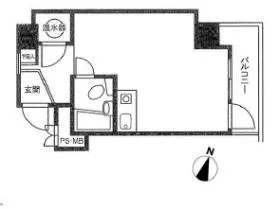 シルバープラザ五反田ビルの基準階図面