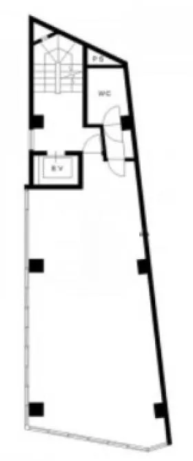飯島ビル新館の基準階図面
