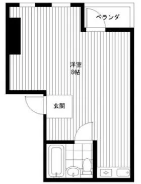 日興ユニパリス大久保ビルの基準階図面