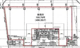 PARKWAY SQUARE3(旧(仮称)神南一丁目計画)ビルの基準階図面