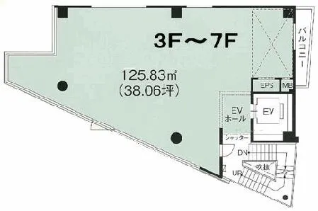 Naias神宮前 1F～3F 108.82坪（359.73m<sup>2</sup>） 図面