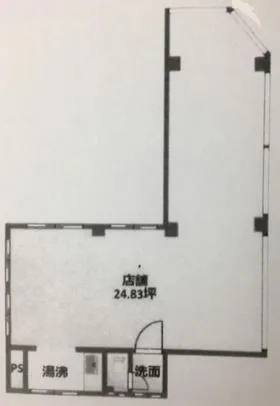 米山ビルの基準階図面