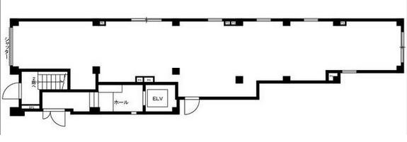 とぎやレジデンスビル 2F 22.38坪（73.98m<sup>2</sup>）：基準階図面