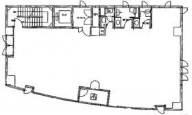 ランディック原宿ビルの基準階図面