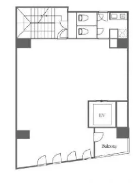SKI西新宿ビルの基準階図面