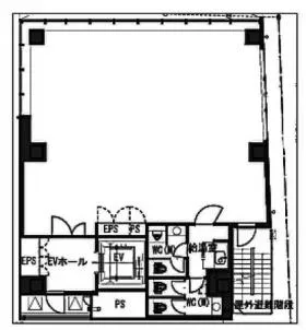 第42荒井ビルの基準階図面