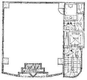 東成ビルの基準階図面