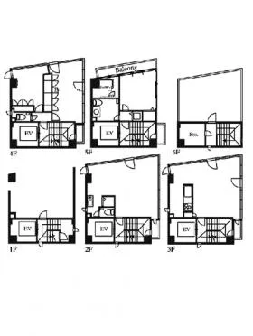 ラ・リゴタワー三宿ビルの基準階図面
