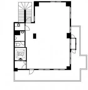 第2石川ビルの基準階図面