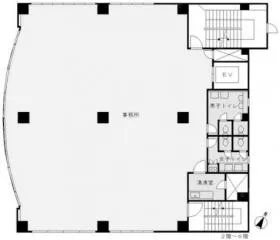 京王恵比寿ビルの基準階図面
