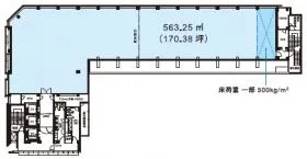 渋谷スクエアAの基準階図面