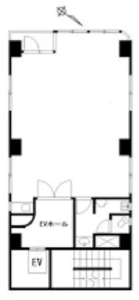 南大塚K.Yビルの基準階図面