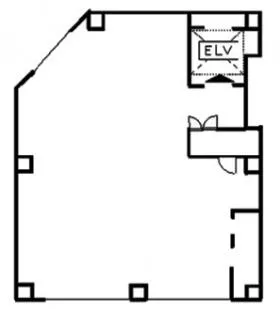 新宿第15ビルの基準階図面