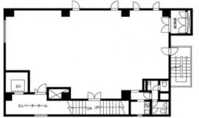 東五軒町ビルの基準階図面