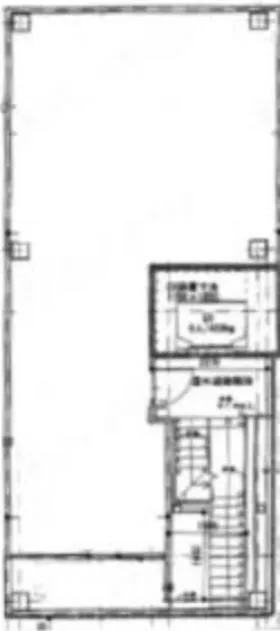 (仮)築地2丁目新築ビルの基準階図面