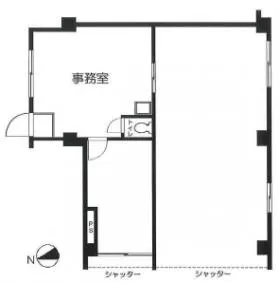 増田ビルの基準階図面