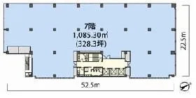虎ノ門40MTビルの基準階図面