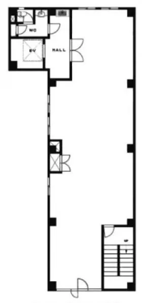 ImasWorksBakurocho(旧:八木兵馬喰町)ビルの基準階図面