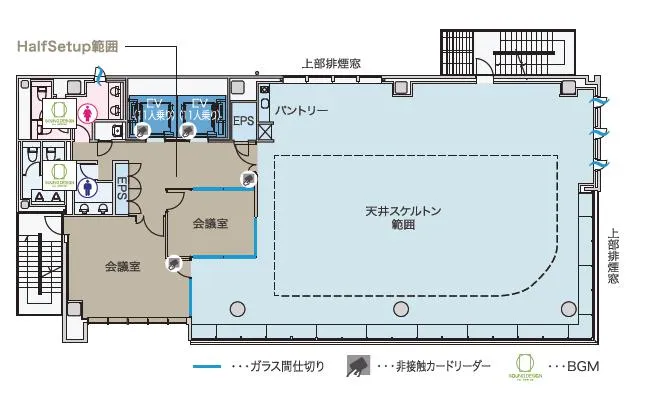 島津山PREXビルの基準階図面