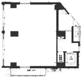 神泉レジデンスビルの基準階図面