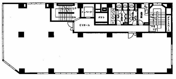 飯田ビルの基準階図面