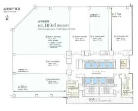 アーバンネット名古屋ネクスタビルの基準階図面