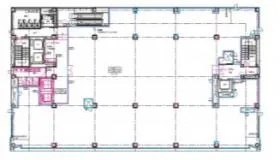仮称)博多駅東2丁目計画ビルの基準階図面