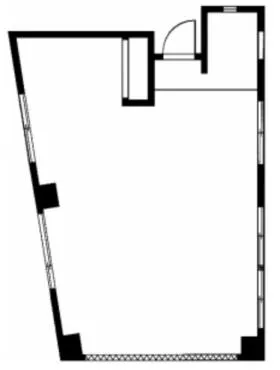五反田明河ビルの基準階図面