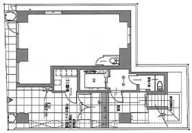 グランジット日本橋馬喰町ビルの基準階図面