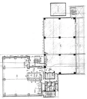 キング東京本社ビルの基準階図面