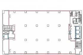 築地浜離宮ビルの基準階図面