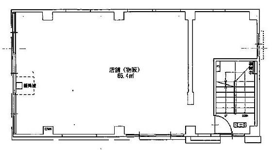 タムラビル 3F 19.78坪（65.38m<sup>2</sup>） 図面